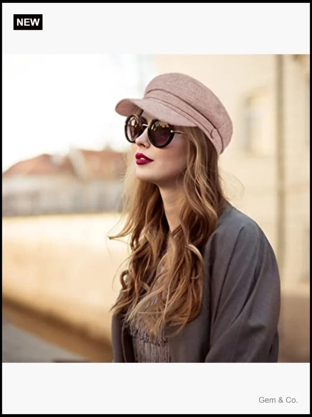 Vintage Newsboy Cap Adjustable Cotton Cabbie Hat for Women Daily Outdoor Travel
